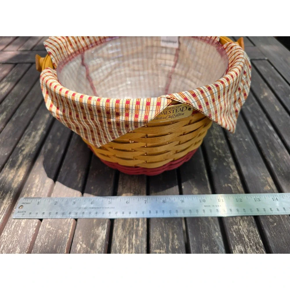 Longaberger Homestead Collection Club Edition Basket with Lid & Liner